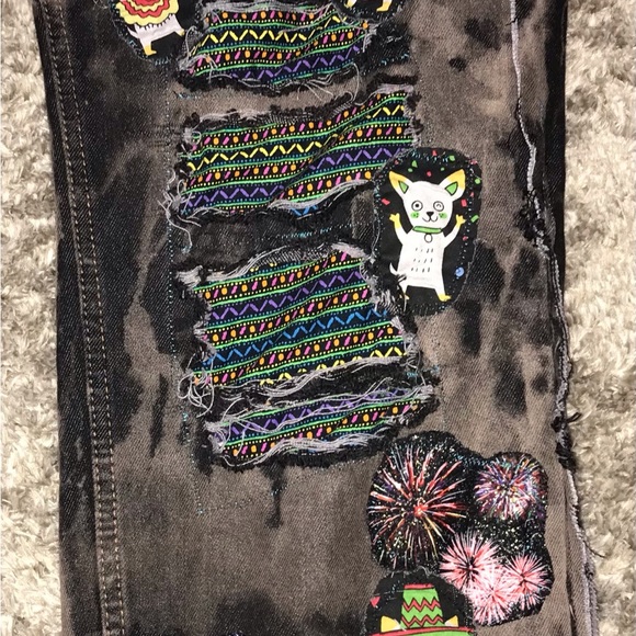 Upcycled chihuahua jeans magnolia pearl inspired style OS - Picture 2 of 7